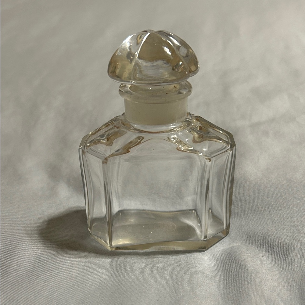 Collectible Cristal Nancy Clear Glass Perfume Bottle